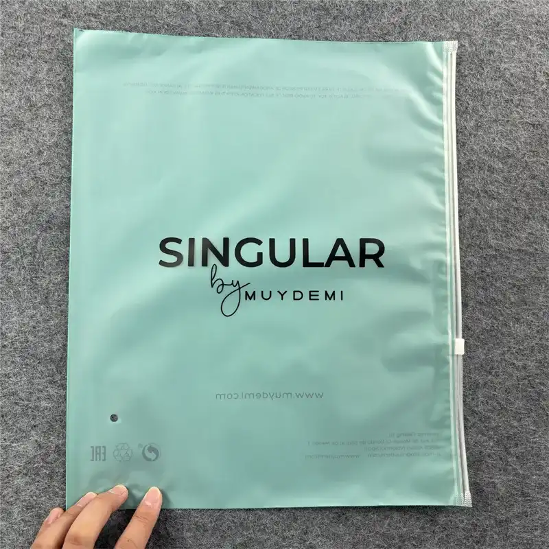 Blue & Clear Reusable Zipper Storage Bags – Heavy Duty Airtight Resealable Plastic Pouches