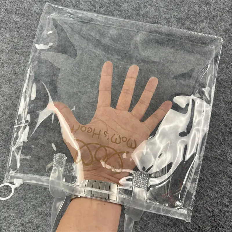 PVC zipper bag with handle