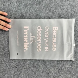Custom Logo Pink Frosted Zipper Bags - Matte Reusable Plastic Packaging Pouches Wholesale