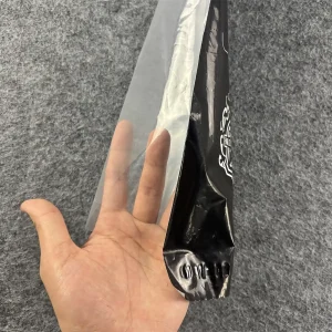 E-Commerce Shipping Bags Matte Black Interior & Crystal Clear Exterior