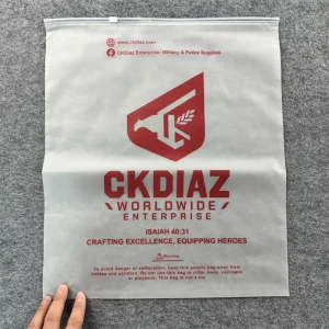 Bolsa transparente con cremallera