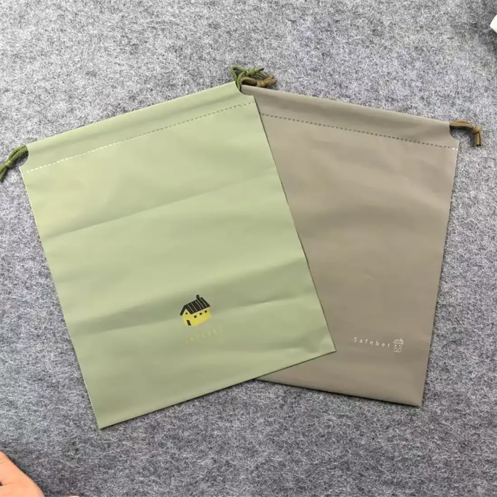 Colorful Large Plastic Drawstring Bags - Bulk Pack of Reusable & Vibrant Pouches for Storage & Gifts