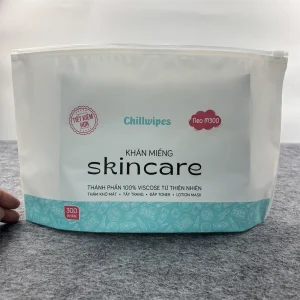 Bolsa esmerilada con cremallera